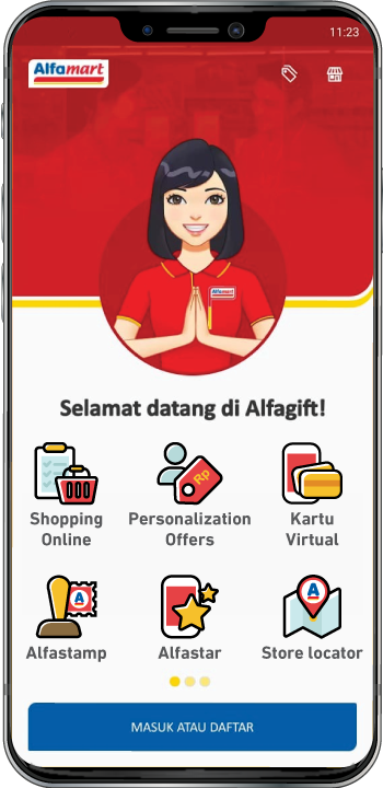 Alfagift Mobile Page